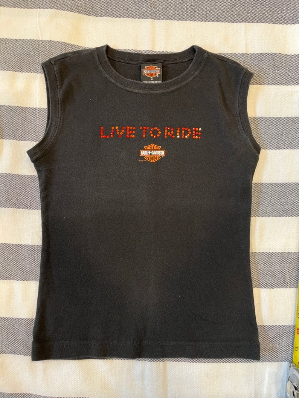 Harley-Davidson Kids "Live to Ride" Black Sleeveless Tee